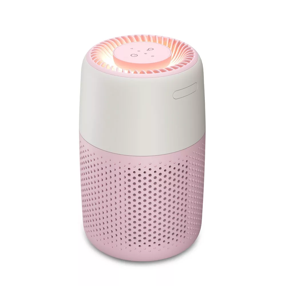 Compact Desktop Air Purifier with Night Light and Aromatherapy