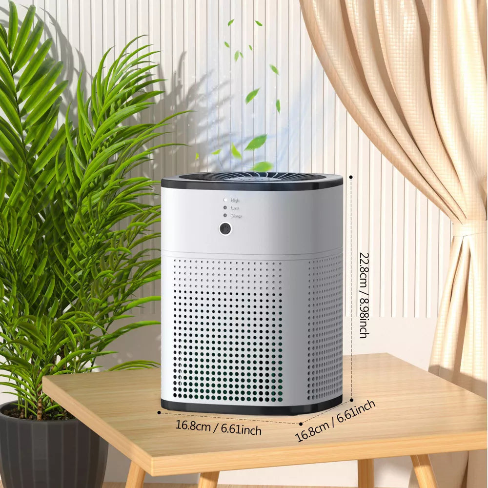 2‑Pack Compact Air Purifiers with H13 HEPA Filtration