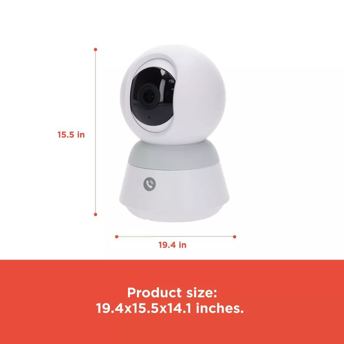 3MP Pan‑Tilt Indoor Camera with Motion Tracking