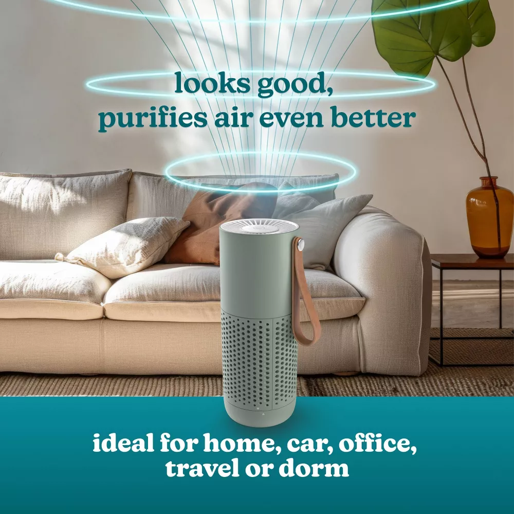 USB Rechargeable Portable Air Purifier with Aromatherapy