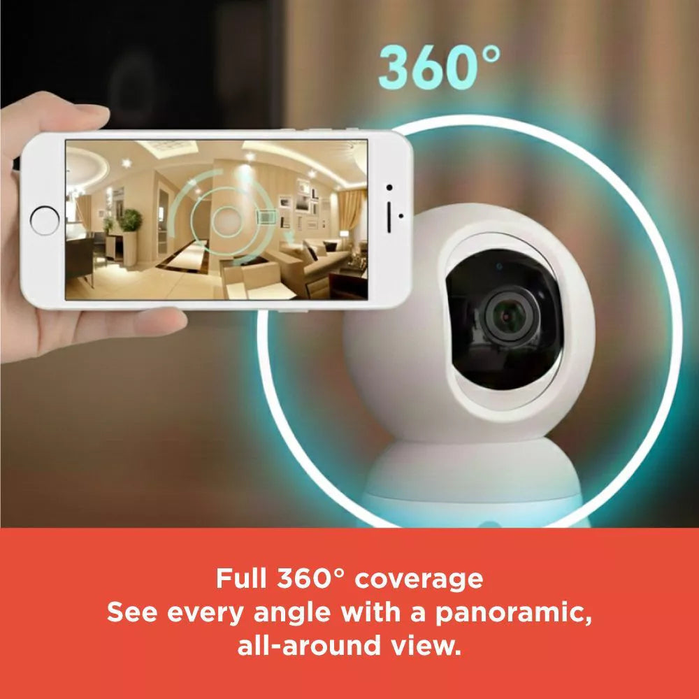3MP Pan‑Tilt Indoor Camera with Motion Tracking