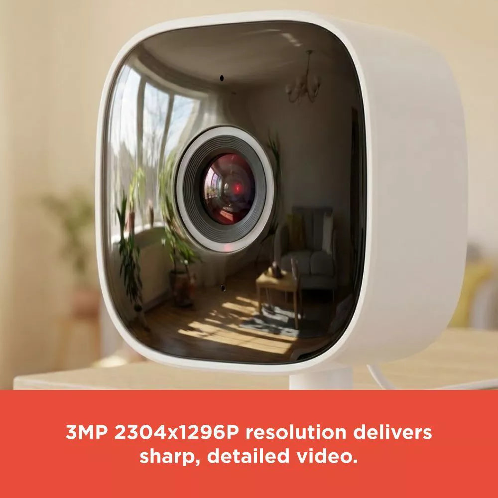 Wide Angle Indoor Security Camera with Two‑Way Audio