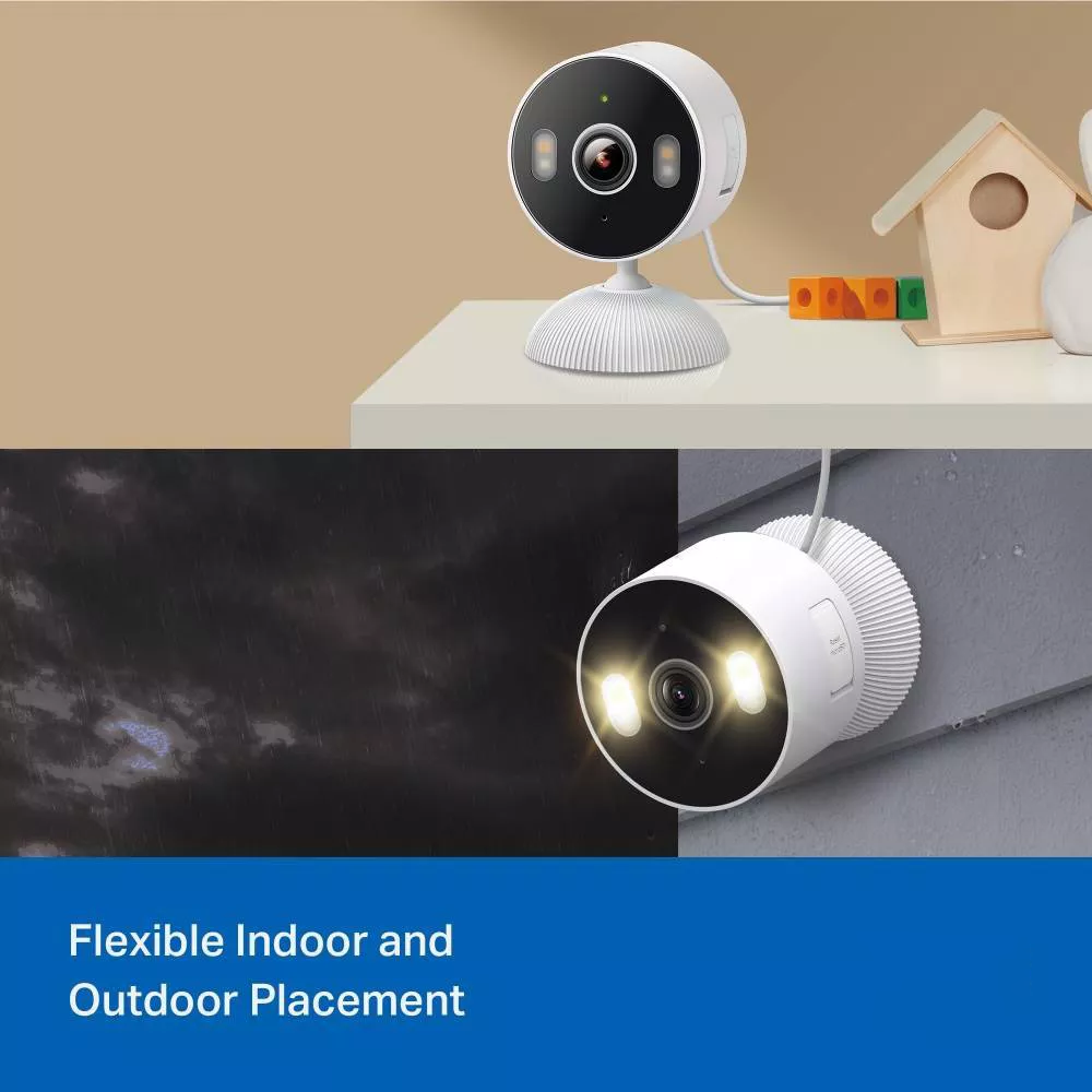 2K Indoor Outdoor Surveillance Camera with Color Night Vision